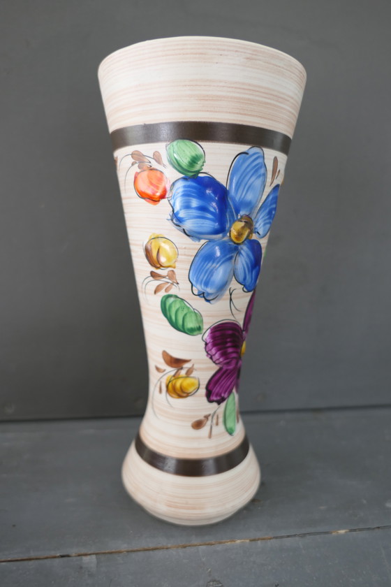 Image 1 of Vintage H. Bequet Quaregnon Vase 738