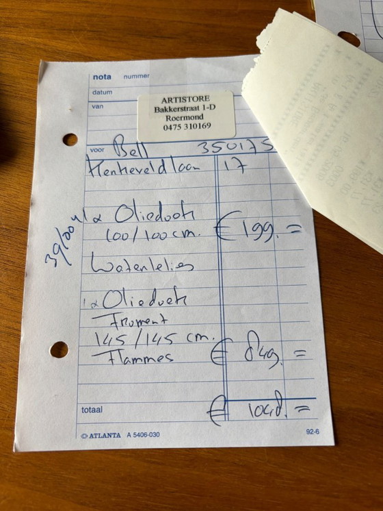 Image 1 of Oil canvas "Flames" 145x145cm