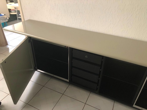 Credenza Acerbis Sheraton – Credenze, Metal, Wood (photo 4 of 7)