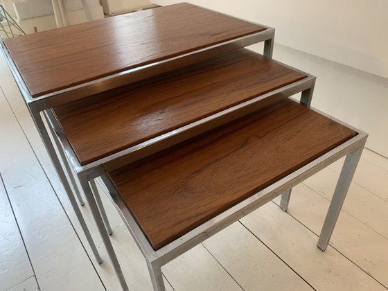 Image 1 of Side tables by Cees Braakman for Pastoe - reversible tops