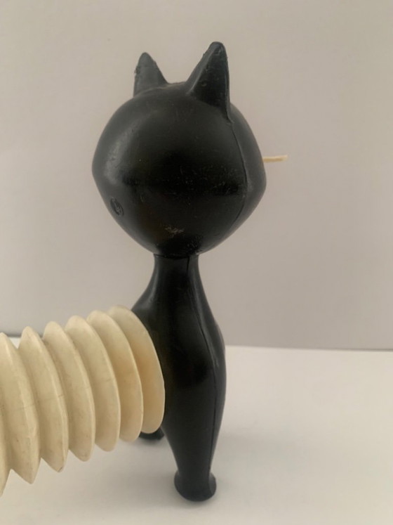 Image 1 of Chat Accordéon Animal Squeaky Toy Libuse Niklova 1963 Fatra Napajedla République tchèque CSSR Design République tchèque