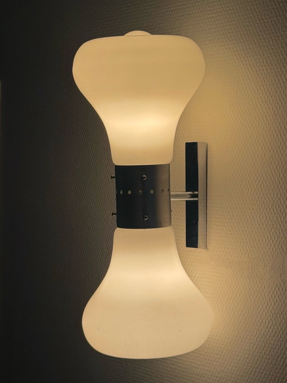 Image 1 of Space Age Birillo Wandlampen van Carlo Nason voor Mazzega | 5 Beschikbaar