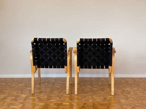 Image 1 of Poltrone modello 45 di Alvar Aalto per Artek, anni '70, set di 2