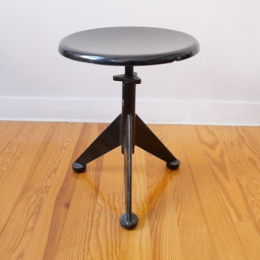 Industrieller Werkstatthocker Design Odelberg-Olsen Industriehocker 1950 Knoll