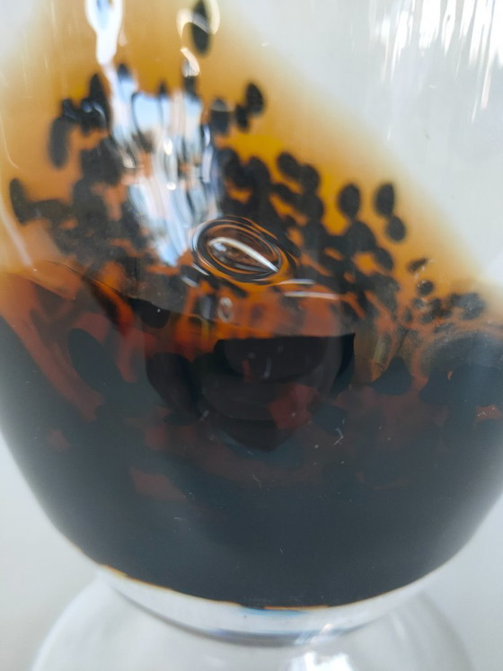 Image 1 of Jarrón alto de cristal para suelo/jarrón de pie de cristal moteado (hecho a mano)