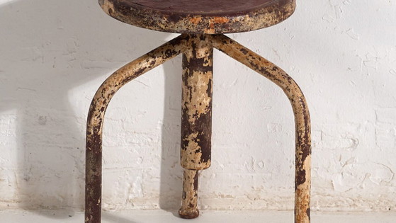 Taburete de estilo industrial (c.1950) #1 – Iron, Industrieel (photo 3 of 34)