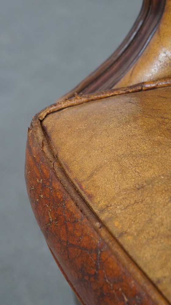 Image 1 of Vintage Schapenleren Oorfauteuil