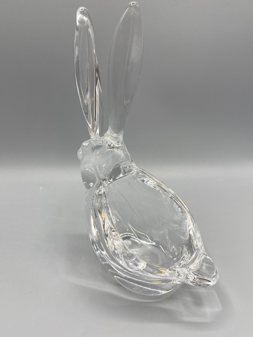 Kristallen konijn sieradenbakje – Vannes-le-Châtel Crystalworks – glazen karaffen (photo 2 of 5)
