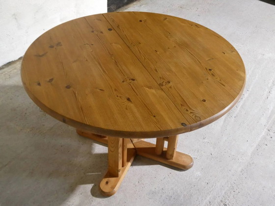 pine dining table, Netherlands, 1970 – Wood, Scandinavian (photo 6 of 9)