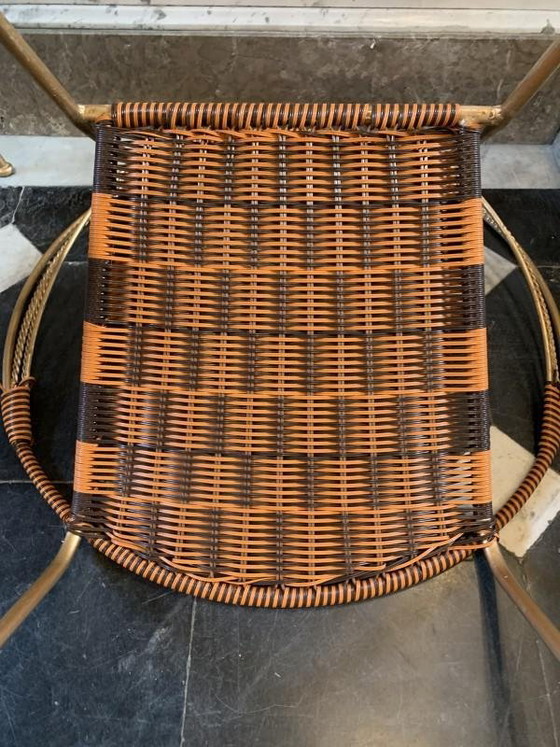 Vintage Italian Garden Patio Scoubidou Armchairs, 1950s, Set of 6 – Plastic, Iron, Italian Design (photo 13 of 18)