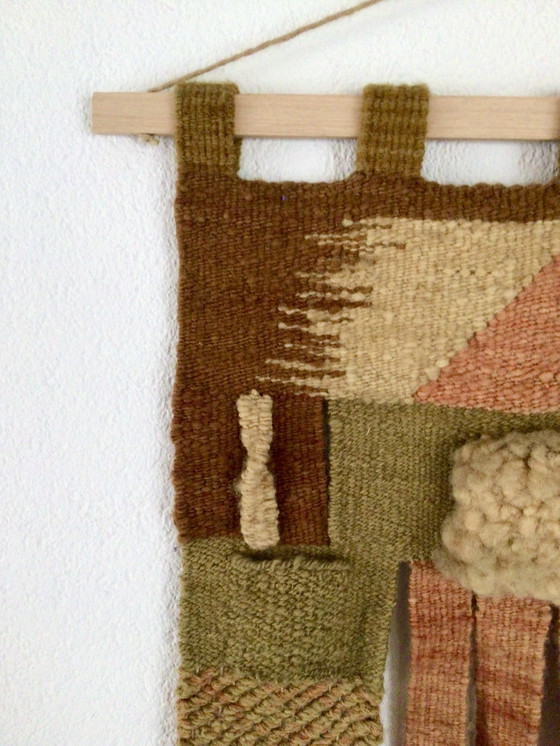 Image 1 of tapisserie murale vintage faite main, pièce unique