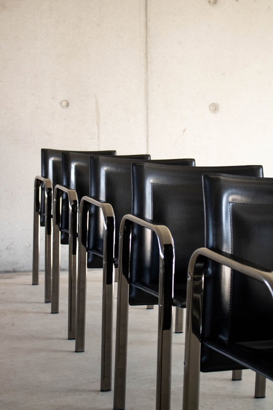 Image 1 of Seltene Arrben-Sessel aus dem Jahr 1980 - 5 STÜCK