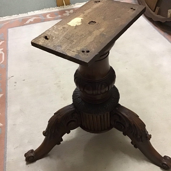 Image 1 of Antique ball-leg table