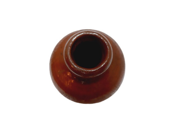 Image 1 of Vintage keramische bruine vaas