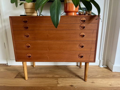 Buffet en teck – ladekasten, Wood