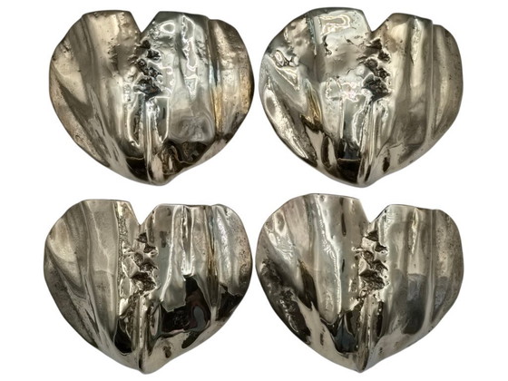 Image 1 of Wall lamps (4) Brutalist solid bronze David Marshall