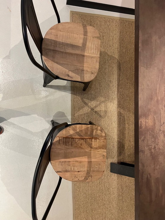 Image 1 of Tolix style industrial dining chairs