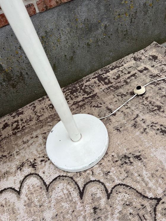 Image 1 of Lampadaire Vintage Blanc Space Age avec 4 Ampoules