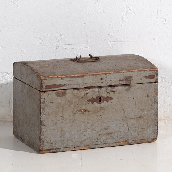 Kleine antike graue Truhe (ca. 1900) #69 – Kommoden, Rustic (photo 8 of 40)