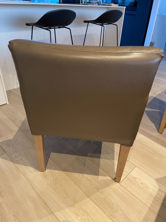 Image 1 of 6 sillones de cuero de la prestigiosa marca de diseño alemana Hülsta.