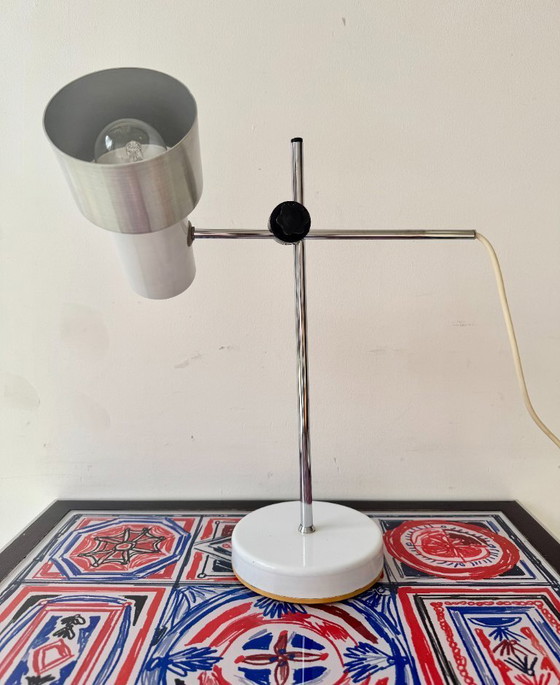 Image 1 of Vintage Italian White Desk Lamp by Prova