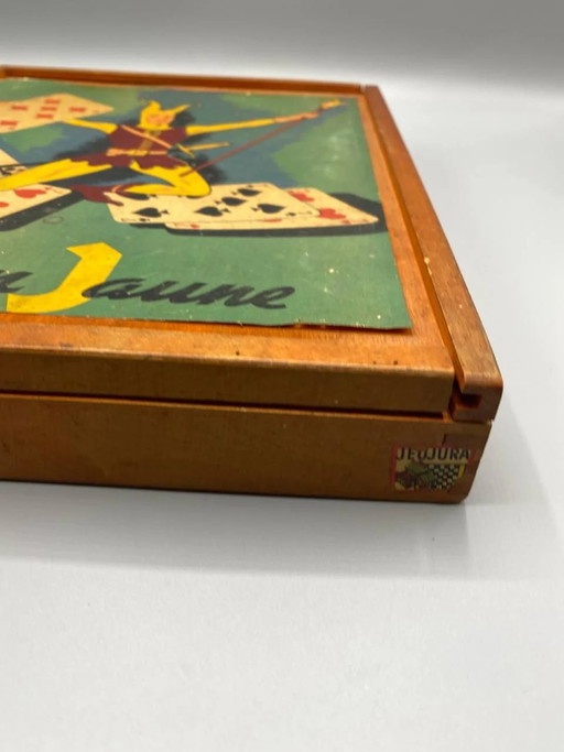 Houten doos met het spel 'Gele Dwerg' – Spelbord en inzetbakjes – Jeujura – decoratieve objecten, Wood (photo 2 of 3)