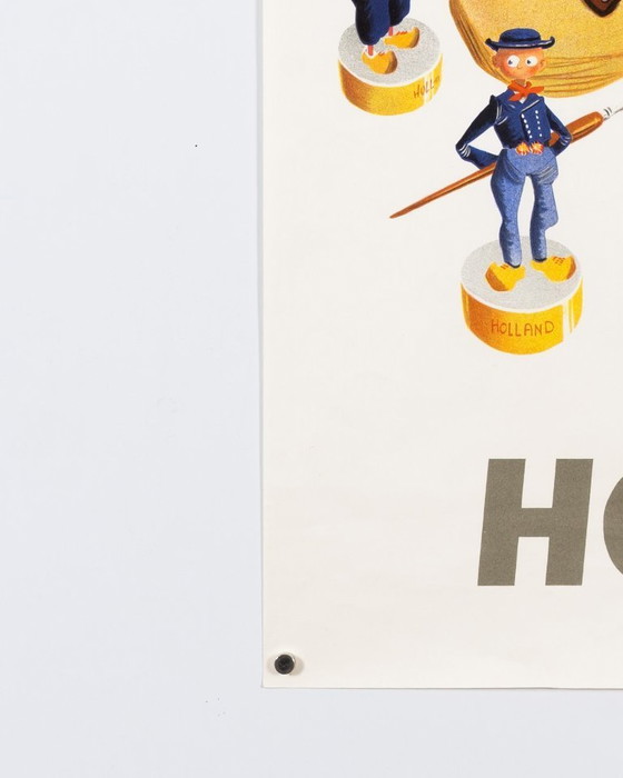 Image 1 of Holland – 1950s – Original Vintage Travel Poster by Arnold J. Molenaar – Mid-Century Modern – 100.0x62.0 cm