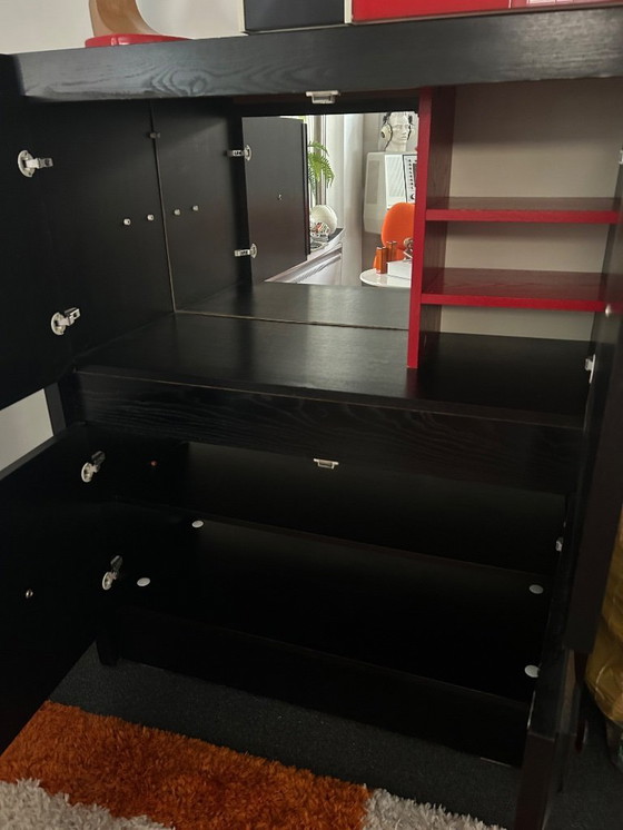 Image 1 of Alter schwarzer De Coene Wandschrank