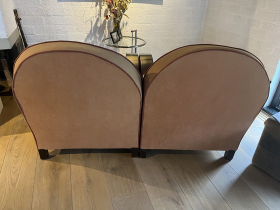 Image 1 of 2x grote art deco fauteuils