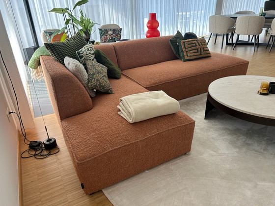 Dôme Deco CALI Divano L – Terracotta – 275 × 180 cm – Divani 3 posti, Tessile (photo 9 of 11)