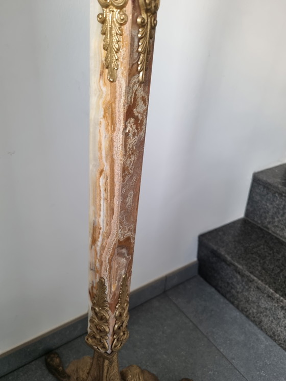 Image 1 of Hollywood Regency marble coat rack