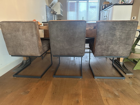 Image 1 of Zaragoza eetkamer set ( bank en 3 stoelen )