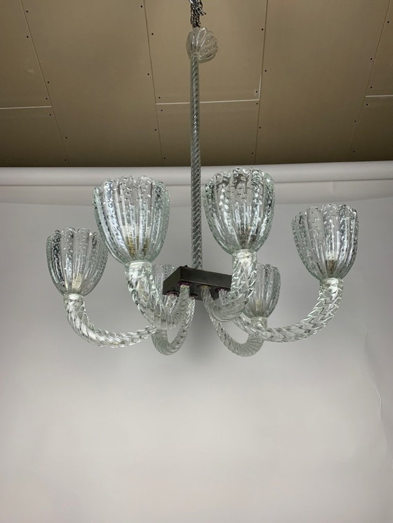 Image 1 of Seguso vetri d'arte Kronleuchter 1950er Jahre