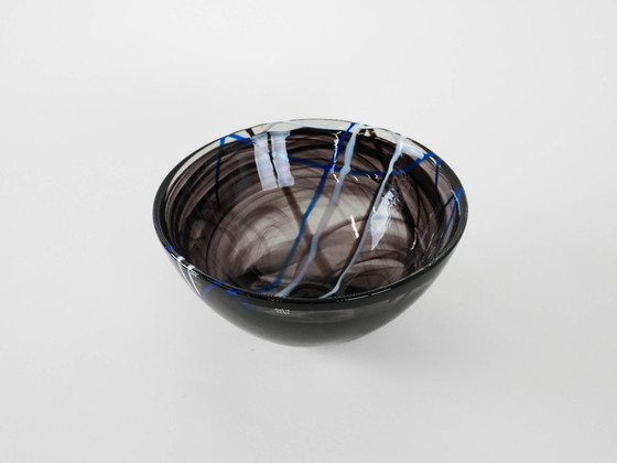 Image 1 of Ciotola in vetro Contrast, design svedese, anni '80, produttore: Kosta Boda, designer: Anna Ehrner