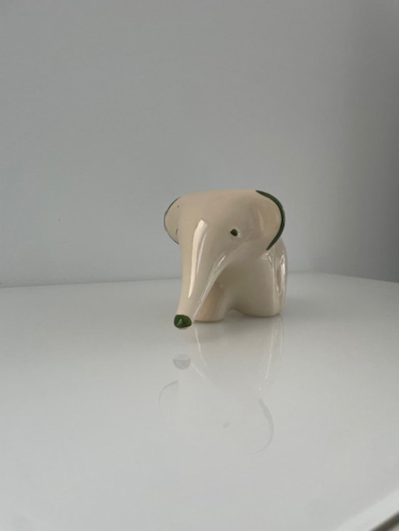 Image 1 of Retro ELKI ceramic elephant figurine