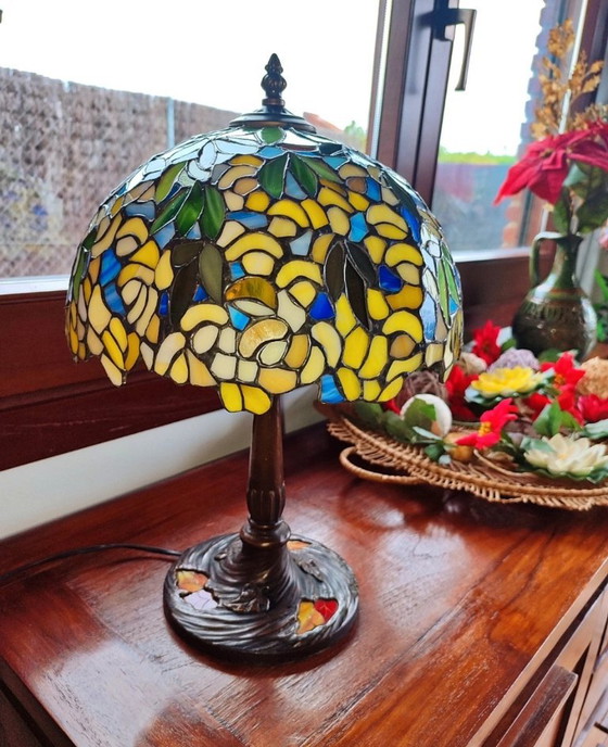 Tiffany style lamp, designer signature – Table lamps, Crystal (photo 9 of 12)
