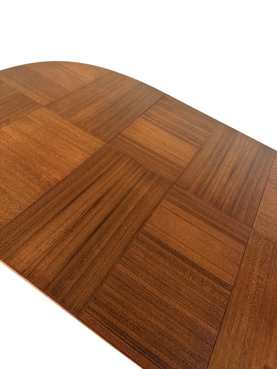 Image 1 of Vintage extendable teak dining table '60