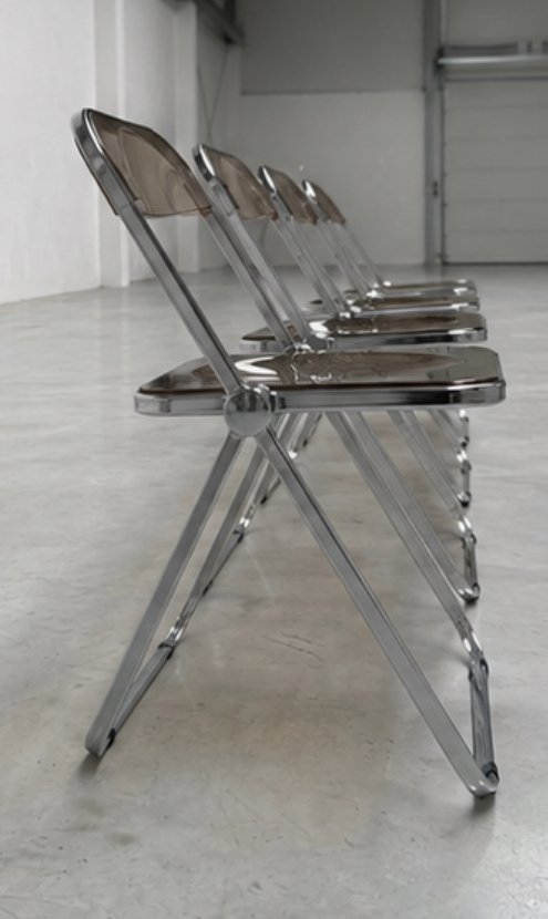 Image 1 of 9 sedie pieghevoli Castelli Plia, classici del design, vintage anni '70
