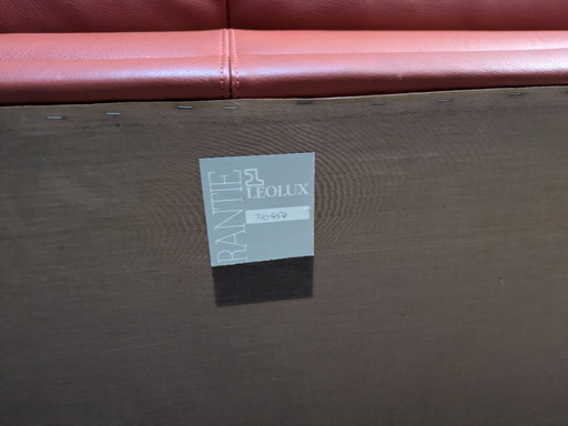 Ensemble de 2 canapés rouges Leolux