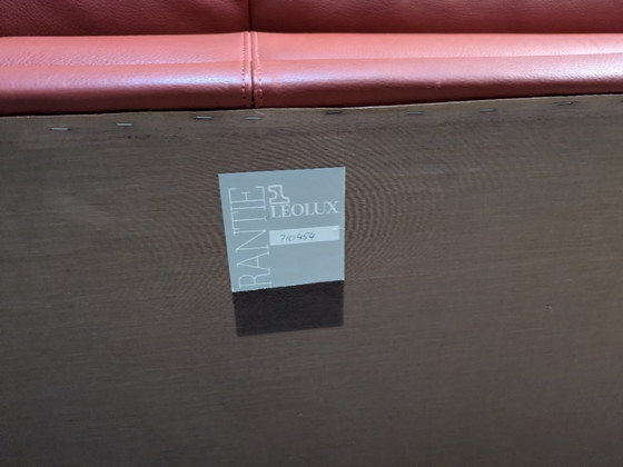 Image 1 of Set of 2 red Leolux sofa's