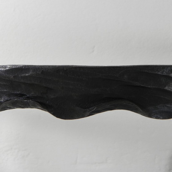 Image 1 of Art Nouveau paraplustandaard in staal en koper, handgesmeed, jaren 20