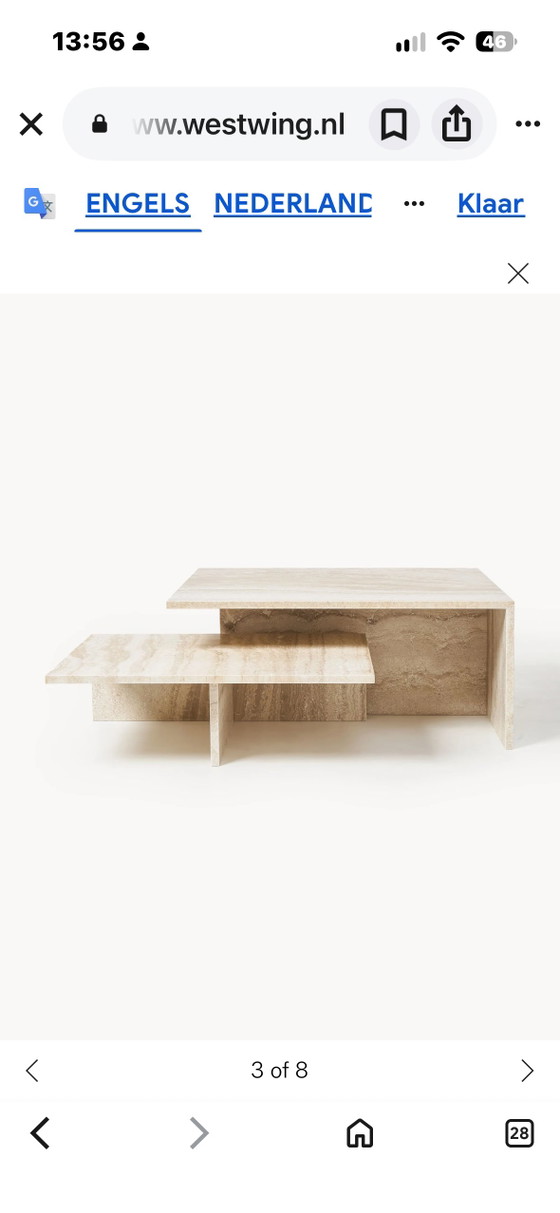 Nuovo! Ferm Living District Grande Duo Tavolino da caffè – Tavolini da caffè, Stone, Travertin (photo 6 of 15)