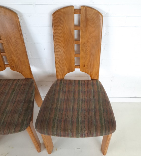 Image 1 of 4x vintage Lübke chairs, Brutalist, 1970s, mid-century