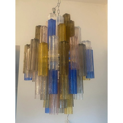 Contemporary Modern "Tronco" Murano Glass Sputnik Chandelier Venini Style