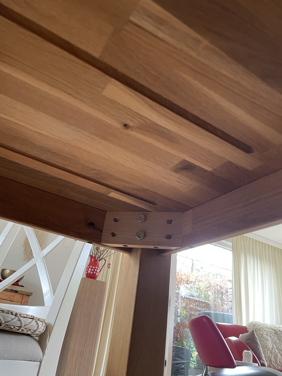 Image 1 of Tavolo da pranzo 8 persone quadrato La Redoute rovere