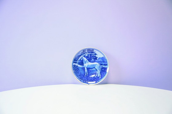Set X2 Wandteller Pferde Paul T. Christensen – Wanddekoration, Porcelain (photo 2 of 8)