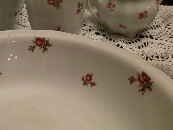 Image 1 of "Prachtig en compleet 10-persoons koffie-/theeservies (mix van Seltmann Weiden Marie-Luise en bijpassend Ćmielów). 