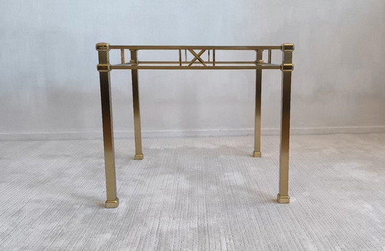 Image 1 of ✨ Prachtige vierkante gouden salontafel uit de Orsenigo Italy ‘Art Deco’-collectie ✨
