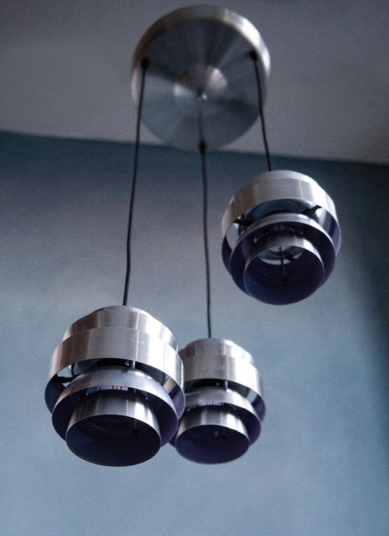 Image 1 of Metal Cascade Pendant Lamp by Lakro Amstelveen