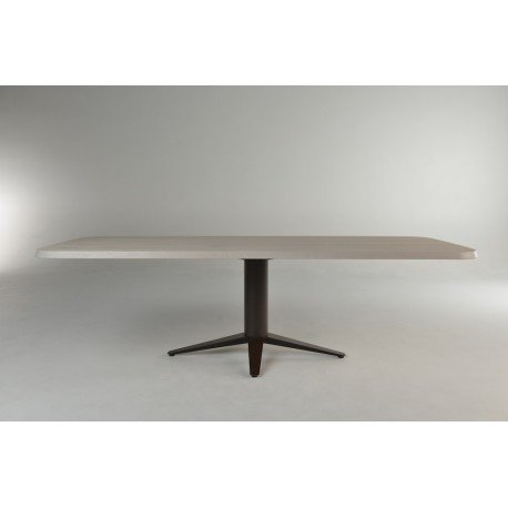 Image 1 of Tavolo da pranzo Bert Plantagie Carve con 6 sedie in acero